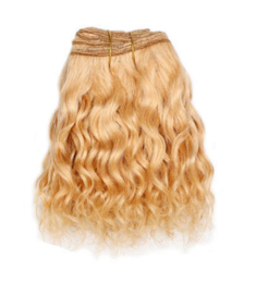 Weft "Strawberry Blonde" wavy no. 24/100 gram "Goat hair"