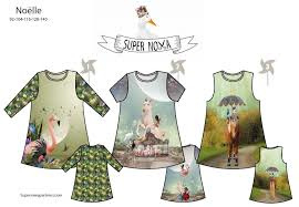 Super Noëlle Girls Dress Pattern in 3 styles