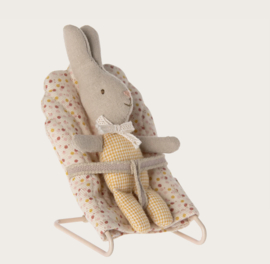 Maileg Rabbit, My - Yellow Check 16-4000-01 Nieuw!