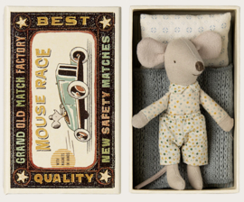 Maileg Little brother mouse in matchbox 17-4101-00 Nieuw!