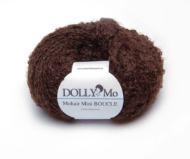 DollyMo Mini mohair bouclé "Dark Brown" no. 8006