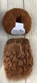 Weft "Brunette" golvend nr. 30/100 gram "Geitenhaar"