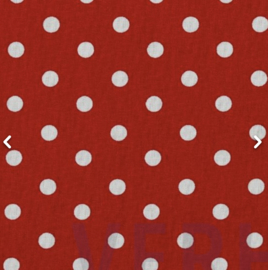 Poplin Dots Red (7 mm)