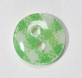 Gingham Button Green 9 mm