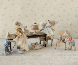 Maileg Baby mouse in gown - mint 17-6000-01 Nieuw!