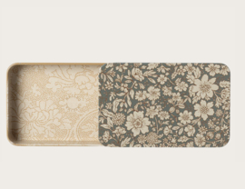 Maileg Metal box w. sliding lid, Blossom - Blue 19-4603-00 