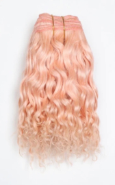 Weft "Pink" Wellig/100 Gramm "Ziegenhaar"