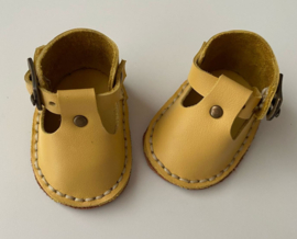 Puppenschuh 6 cm "Ocker Gelb"