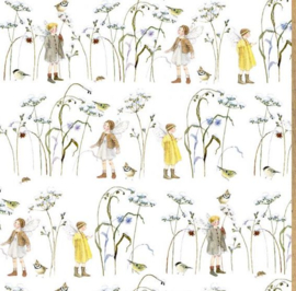 Acufactum Cotton Fabric Elves in winter grass