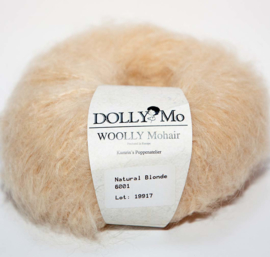 DollyMo "Woolly" Mohair no. 6001  Natural Blonde