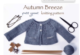 Zelfmaakpakket Vest/Trui  "Autumn Breeze" ontwerp van Petit Gosset/Daria Gosset "Engelse Versie"