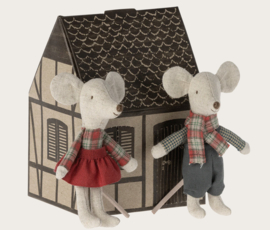 Maileg Winter Mice Twins, Little Brother and Sister 17-3103-00