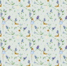 Acufactum Cotton Fabric Lavender elves