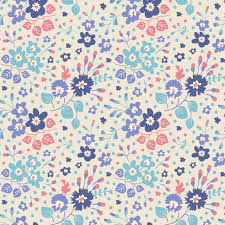 Tilda Plum Garden Wildflower Confetti Blue Nieuw!