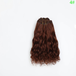 Weft "Chestnut/Brown" wavy no. 4/100 grams Goat hair