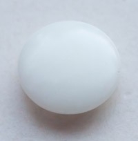 Button White Nut 12 mm