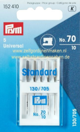 Machine needles Standard/5 Universal Prym 130/705 no. 70/10