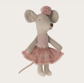 Maileg Ballerina mouse, Little sister - Rose 17-3105-00 Nieuw!