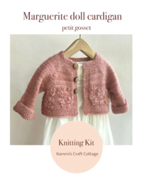 DIY Kit "Gestrickter Cardigan mit Knöpfen" Neu!