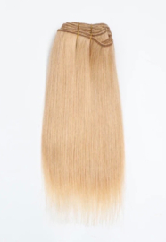 Weft "Strawberry Blonde" straight no. 24/100 gram Goat hair