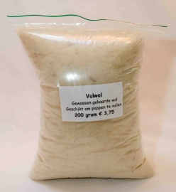 Gekaarde Vulwol 250 gram 