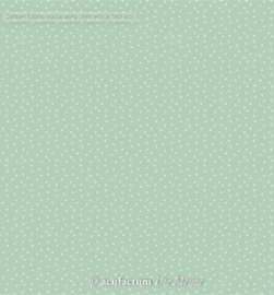 Acufactum Cotton fabric Polka Dot Mint White 3523-939