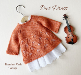 Knit Kit "Poet Dress" designed by Petit Gosset/Daria Gosset  size 38 cm