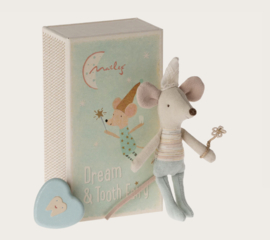 Maileg Tooth fairy mouse, Little brother in matchbox 17-4105-00 