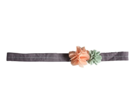Maileg Hairband Flower Pink and Green 21-5900-01