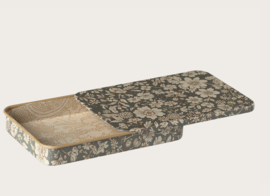 Maileg Metal box w. sliding lid, Blossom - Blue 19-4603-00 