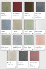 Canvas Melange Pre-washed katoen "Oud Groen" (S2638L)