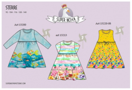 Super Nova Pattern Girls Dress in 3 styles