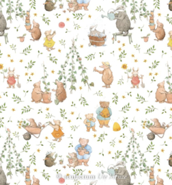 Acufactum Cotton fabric "Garden Time"3523-870