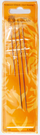 Doll needles 4 in a pack "Golden Kaplan" (2 sizes with golden eye) New!