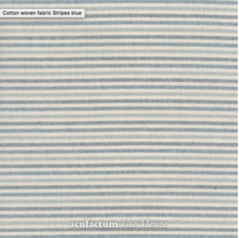 Acufactum Cotton woven fabric stripes "blue" 3523-1602-61