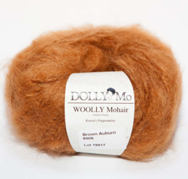 DollyMo "Woolly" Mohair  no. 6005 Brown Auburn