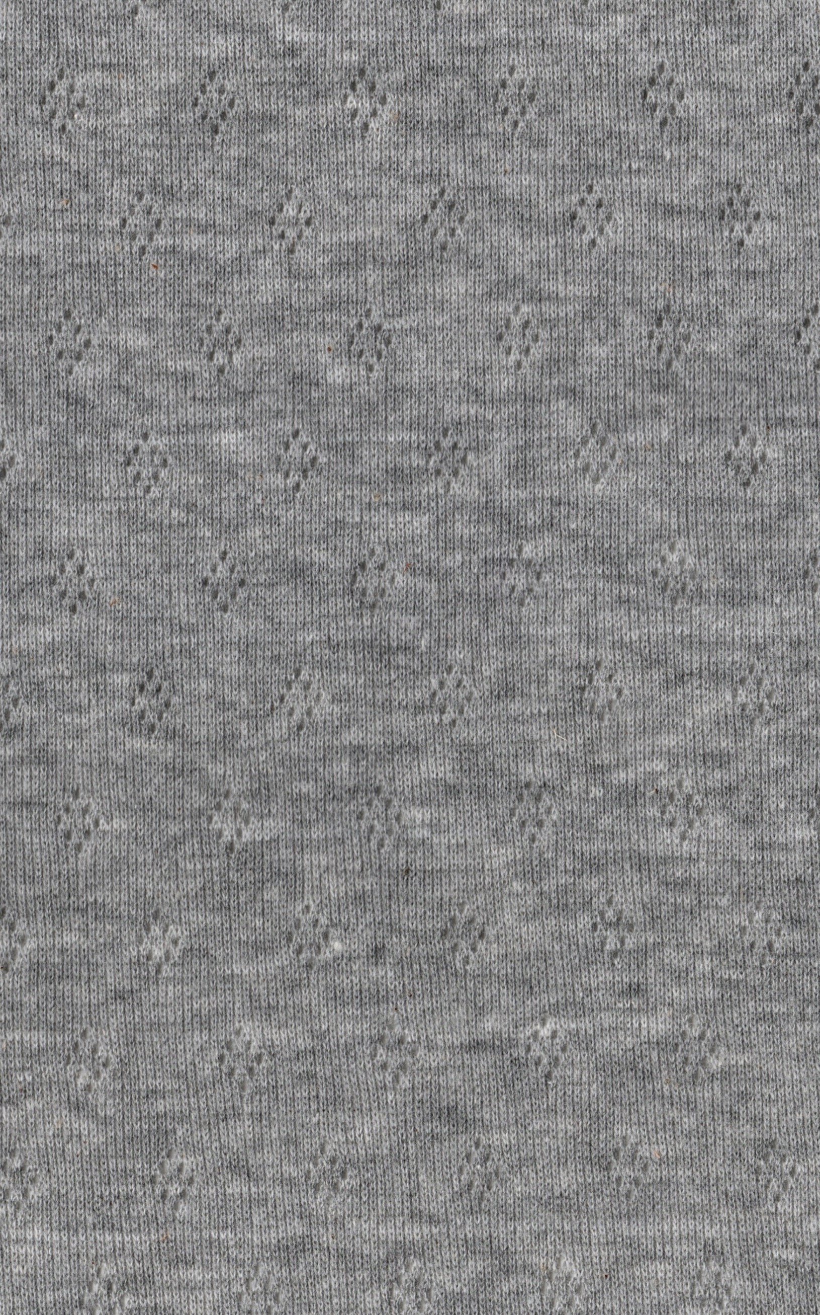 Pointelle Pique Katoen - Gray