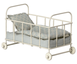 Maileg Cot Bed, Micro - Blue 11-1118-01