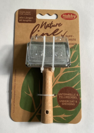 Slicker Brush wood (small)