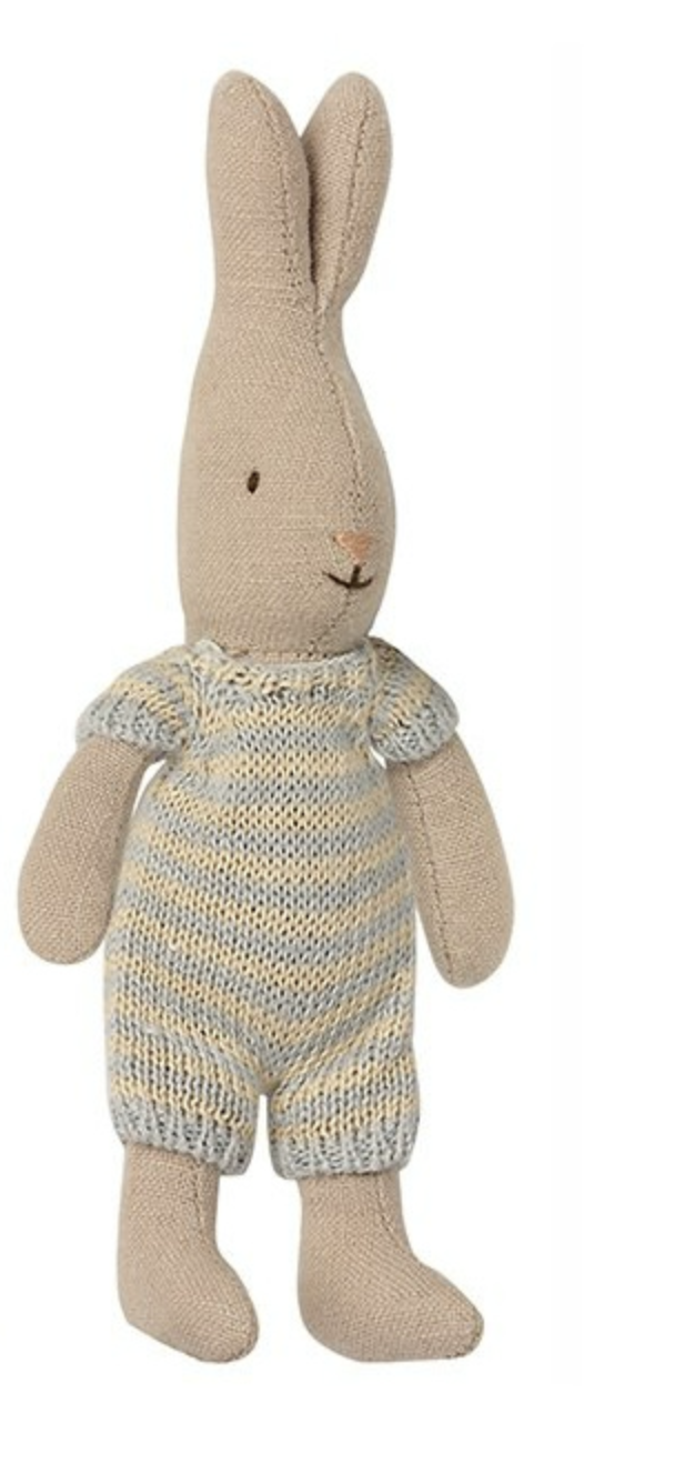 Maileg Rabbit, Micro Light Blue 16-1023-00 New!