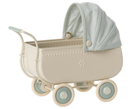 Maileg Pram, Micro - Blue 11-2103-01