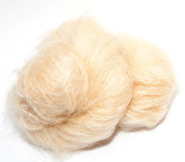 DollyMo "Woolly" Mohair nr. 6001 Natural Blonde
