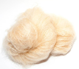 DollyMo "Woolly" Mohair  Nr. 6001 Natural Blonde