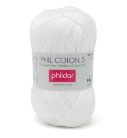 Phildar Coton 3 Blanc