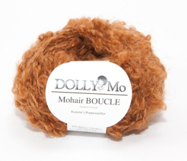 DollyMo Mohair Bouclé "Brown Auburn" no. 7005