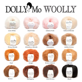 DollyMo WOOLLY Mohair mix pack of  16 balls  50 gram