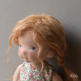 Weft "Auburn" golvend nr. 27/100 gram "Geitenhaar"