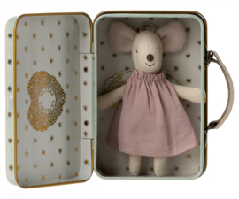 Maileg Angel mouse in suitcase 17-2700-00