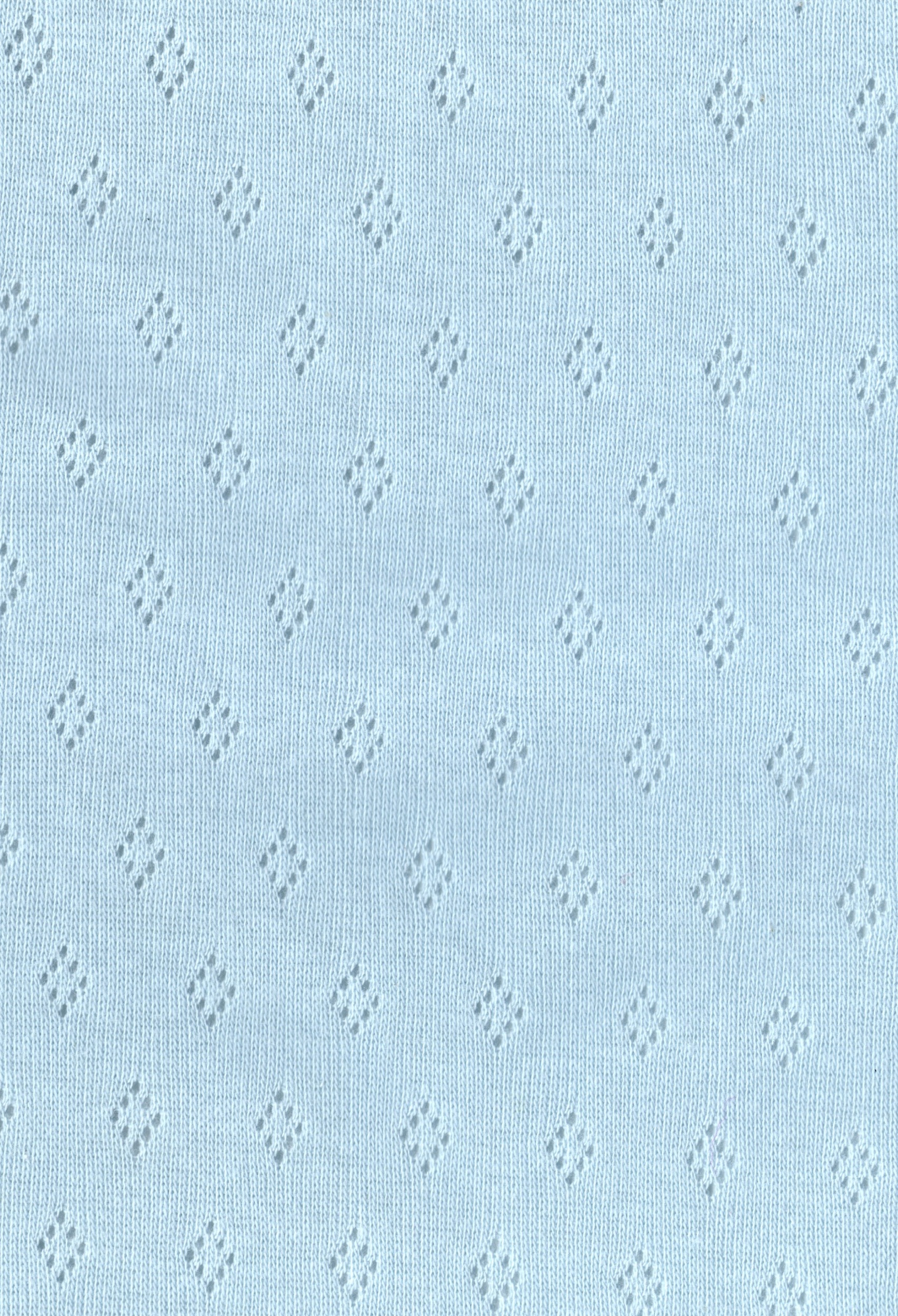 Pointelle Pique Katoen - Baby Blue