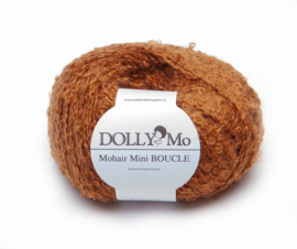 DollyMo Mini mohair bouclé. "Brown Auburn"  nr. 8004